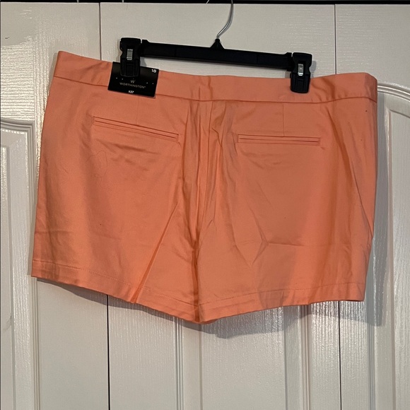 High Waist Women's Shorts Peach Worthington - Picture 3 of 4